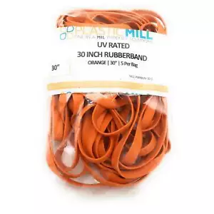 30" Jumbo Rubber Band: 30 Inch, Orange, UV Rated. - Picture 1 of 4