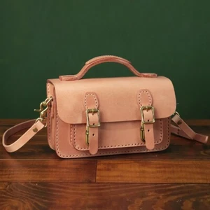 Echtleder Handtasche und Handtasche Damen geprägtes Leder Umhängetasche Schultertasche - Bild 1 von 10