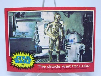 1977 Red TOPPS STAR WARS #73 C-3PO R2-D2 NM Near Mint JP  - Image 1 of 2