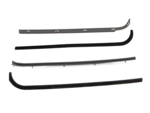 Front Door Beltline Window Felts Black 4pcs 71-72 F-Series Pickup - Bild 1 von 3