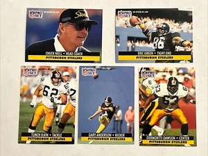 NFL Pittsburgh Steelers cards (Proset 1991) Dawson, Green, Anderson, Ilkin, Noll - Picture 1 of 18