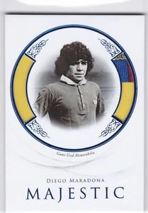 2023 Futera Única Majestuosa Reliquia Zafiro #09 Diego Maradona Argentina 07/10 - Imagen 1 de 2