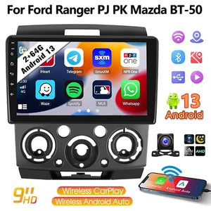 APPLE CARPLAY FOR FORD RANGER PJ PK MAZDA BT50 9" ANDROID13 CAR STEREO HEAD UNIT - Picture 1 of 14
