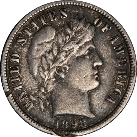 1898-O Barber Dime - Damaged Great Deals From The Executive Coin Company Cover