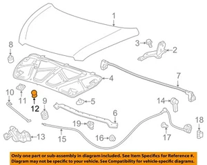 Chevrolet GM OEM 13-15 Spark Hood-Support Prop Rod Holder Clip Clamp 95996108 - Picture 1 of 2