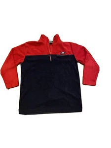 Vintage 90's Ralph Lauren  Red/Blue Fleece RL-Pullover Size M - Picture 1 of 7