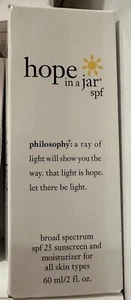 Philosophy Hope In A Jar Broad Spectrum Spf25 & Moisturizer All Skin Types 2oz - Picture 1 of 2