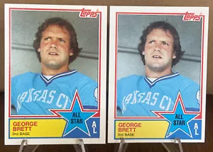 1983 Topps Baseball #388 George Brett Kansas City Royals ~ 1 Black Star Errror - Bild 1 von 8