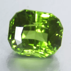 Corte de cojín de peridoto de color verde genuino natural de 4,81 quilates 9,7x8,3 mm gemas sueltas VDO - Imagen 1 de 3