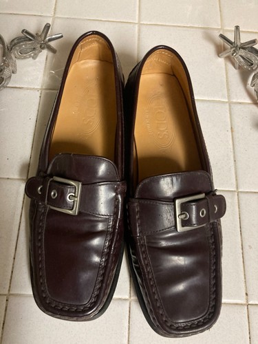 TOD’S Tod's Mocassini slip on donna scarpe con fibbia in pelle sangue di bue 8 M