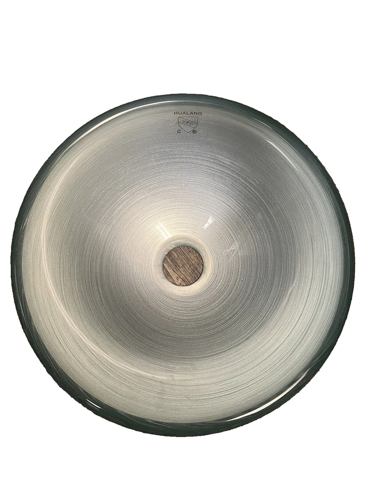 Fregadero Vaso Vidrio Templado Plateado 12" X 4 3/8" Foto 1 de 1