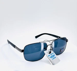 AIR FORCE 8AV5161 BLACK Mens Classic Aviator Full Rim Sunglasses Grey Lens - Picture 1 of 4