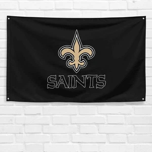 For New Orleans Saints Football Fans 3x5 ft Mascot Flag NFL Gift Banner - Picture 1 of 1