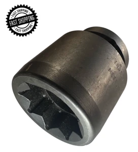 HD Impact Socket: 1" Drive, 1-5/8" Socket, 8 Point, 3-1/2" OAL - Metra IRS501 - Picture 1 of 8