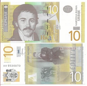 Serbia 2013 Year 10 Dinara BrandNew Banknotes - Picture 1 of 1