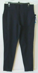 Seven7 Ponte Pull-On Legging mit gewelltem Saum Navy Damen Gr. L Neu mit Etikett UVP 69 $ - Bild 1 von 2