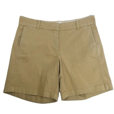 J. Pantalones Cortos Chinos Crew Re-Imaginados Para Mujer Marrón Talla 6 32W 5" Algodón Lona Foto 1 de 4