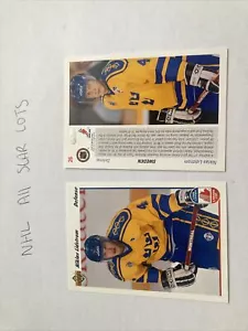 2 X NICKLAS NICK LIDSTROM 1991/92 Upper Deck Team Sweden ROOKIE CARD RED WINGS - Picture 1 of 2