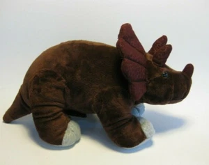 Dinosaurier Triceratops Plüsch braun Kuscheltier 15" Tierspielzeug Kohl's Cares EUC DINO - Bild 1 von 4