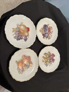 Vintage Set of 4 Schumann Arzberg Bavaria Germany Fruit Dessert Plates 7” Diam - Picture 1 of 5