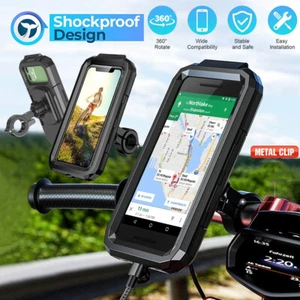 Motorrad Handyhalterung Wasserdicht Fahrrad Handyhalter MTB Scooter Handy Halter - Bild 1 von 12