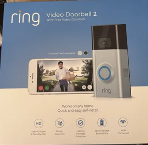 Ring Video Doorbell 2 FOR PARTS or REPAIR - Picture 1 of 11