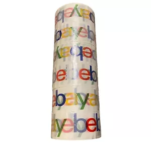 Nastro Spedizione Imballaggio 2 Mil Marca eBay BOPP, Confezione da (6) Rotoli 75'x2" Nuovo - Foto 1 di 3