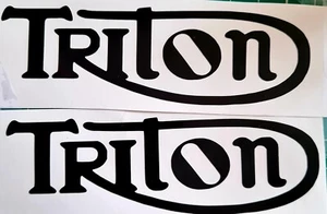 2 pegatinas calcomanías de motocicleta clásicas estilo TRITON TRIUMPH/N0RT0N - Imagen 1 de 2