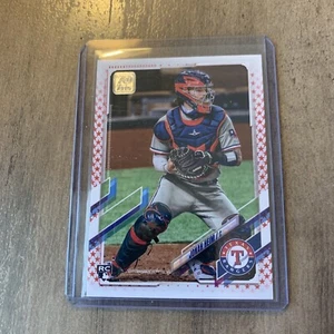 2021 Topps Series 2 Independence Day Jonah Heim RC #/76 Texas Rangers - Picture 1 of 2