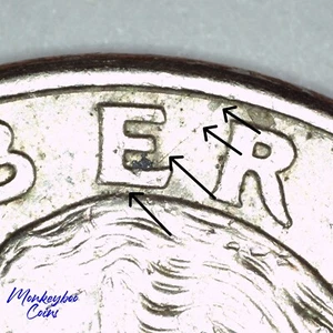 1995 P Washington Quarter - Spiked Head Obverse Die Crack - Rare Mint Error - Bild 1 von 3