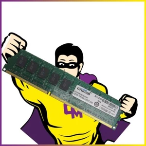 4GB RAM Serveur Crucial CT51272BA1067.M18FDN PC3-8500E ECC 1066 Mhz DIMM CL7 - Imagen 1 de 6