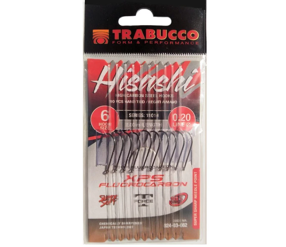 Ami Legati Fluorocarbon 100%- TRABUCCO HISASHI 11014 BAIT HOLDER Amo 4 Filo 0.26 - Immagine 1 di 1