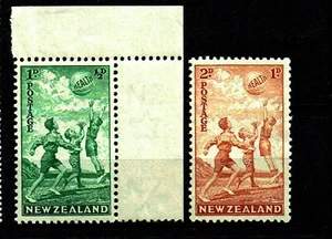 NEW ZEALAND.1940. HEALTH.BEACHBALL. PAIR. MNH.HING ON TAB. AS IS SEE SCAN. - Picture 1 of 1