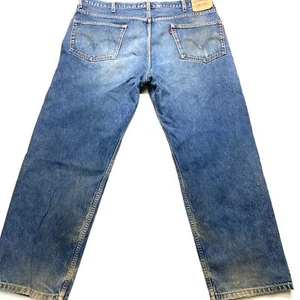 Levi's 550 Jeans Herren 42 x 30 Blau Denim 100% Baumwolle Relaxed Fit Gerades Bein - Bild 1 von 17