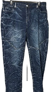 Aiyino Fashion Men’s Jeans Biker Denim Pants Distressed 38x32 - Picture 1 of 9