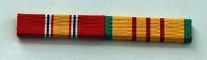 VIETNAM SERVICE MOUNTED 2 RIBBON BAR - Veteran Army, Navy, Air Force, Marine - Bild 1 von 2