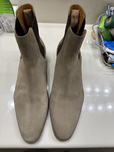 Saint Laurent Wyatt Chelsea Boots Sz 46, US 12 in Light Tan Suede, Retail $1190 - Picture 1 of 8