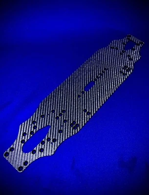 Yokomo MS10 Silver Carbon Chassis 2.5mm for RC Car Used OO8 - Image 1 of 4