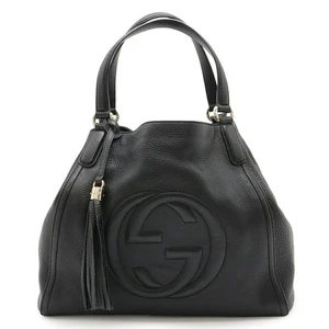 GUCCI Soho Cellarius Tote Bag Schultertasche mit Quaste, Leder, schwarz, 282309 - Bild 1 von 7