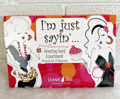 LEANIN TREE WORKING GIRLS DESIGN I'M JUST SAYIN' 18 GREETING CARD ASSORTMENT - Image 1 of 4