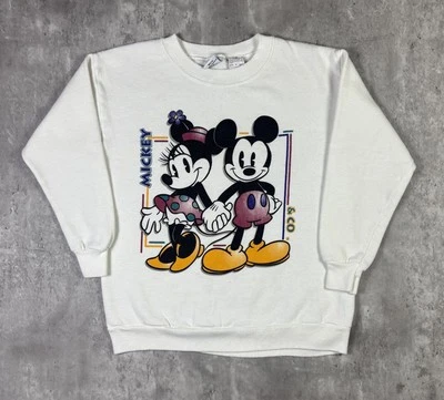 Sudadera de Colección Años 90 Mickey Mouse Disney Cuello Redondo Jóvenes Niños Talla M 10/12 Foto 1 de 4