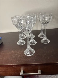7 Mikasa Park Lane Crystal Hock Wine Glasses Tall 8¼” - Picture 1 of 6