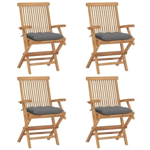 Vidaxl 8x Teak Gartenstuhl Mit Grünen Kissen Klappstuhl Holzstuhl Stuhl Stühle v - Bild 1 von 132