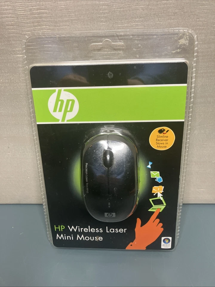 HP Wireless Laser Mini Mouse Black EY018AA - Brand New & Sealed - Image 1 of 2