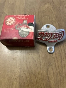 VINTAGE STAR X STATIONÄRER FLASCHENÖFFNER "DRINK COCA-COLA" - Bild 1 von 7
