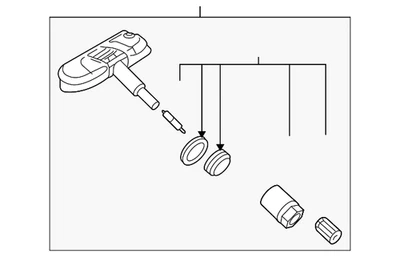 Sensor Volkswagen genuíno 1K0-907-253-D - Imagem 1 de 4