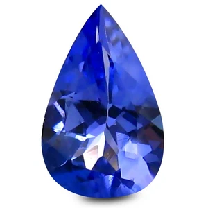 0.38 ct AAA+ Magnificent fire Pear Shape (6 x 4 mm) Purplish Blue Tanzanite - Picture 1 of 1