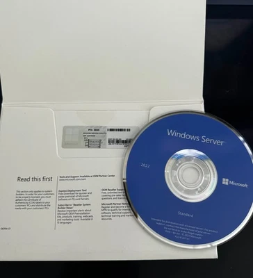 Licencia y DVD estándar de 64 bits de Microsoft Windows Server 2022 Foto 1 de 4
