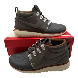 Nike Roshe Run Sneakerboot QS Mens Sz 8.5 Grey Quilted Shoes Sneakers 639165-002 - Picture 1 of 11