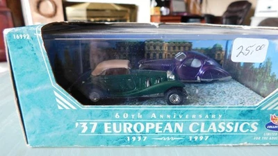 Hot Wheels Collectibles 60 Aniversario '37 Clásicos Europeos Juego de 2 Coches Caja Foto 1 de 4